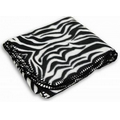 Fleece Blanket Animal Print -- Zebra